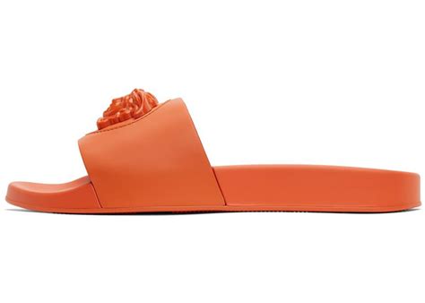 orange versace slides|versace slides.